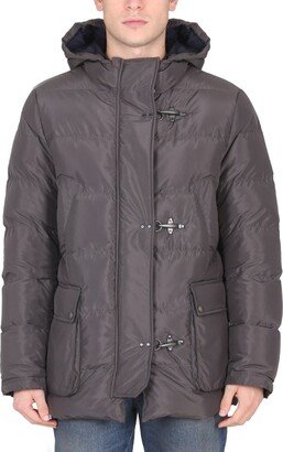 Buckled Hooded Puffer Jacket