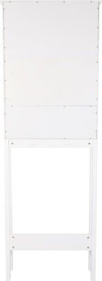 Double Door Fork Toilet Cabinet White - 23.63 x 7.88 x 68.19)