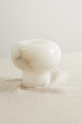 Soho Home - Ava Bulb Alabaster Vase - White