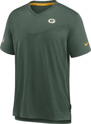 Men's Dri-FIT Lockup Coach UV (NFL Green Bay Packers) Top in Green