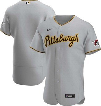 Men's Gray Pittsburgh Pirates Road Authentic Team Jersey