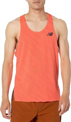 Q Speed Jacquard Singlet (Neon Dragonfly) Men's Clothing