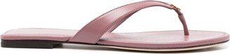 Capri logo-plaque flip-flops