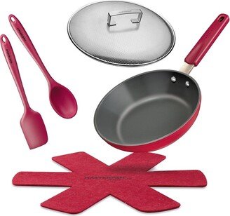 Masterpan Ceramic Beet Nonstick 3Pc Cookware Set