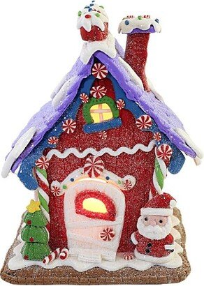 Christmas Gingerbread House With Led Purple Kurt S. Adler Inc - Decorative Figurines