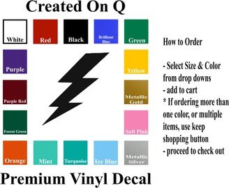 Lightning Bolt Vinyl Decal/sticker