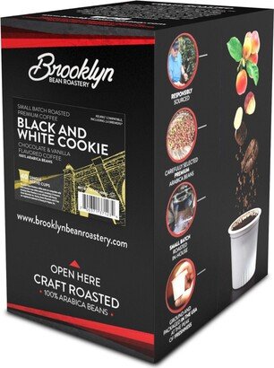 Brooklyn Beans Roastery Brooklyn Beans, Flavored Black and White Cookie Coffee Pods,2.0 Keurig, 40 Count