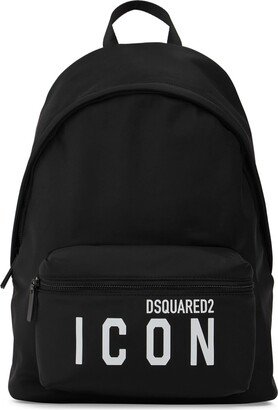 Be Icon printed backpack