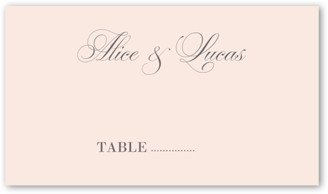 Wedding Place Cards: Forever Lovely Day Wedding Place Card, Pink, Placecard, Matte, Signature Smooth Cardstock