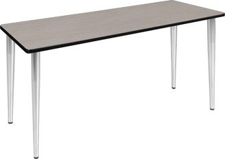 Regency 66 x 24 Kahuna Tapered Leg Table- Maple/ Chrome