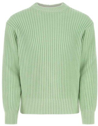 Ribbed Knit Long-Sleeved Jumper