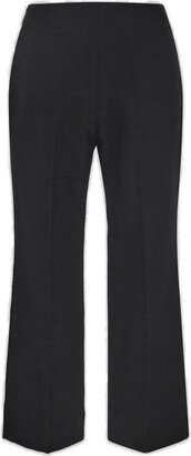 Pleat Front Cropped Trousers-AA