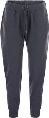 Cashmere knit trousers