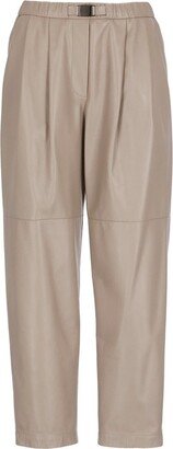 Belted Tapered Trousers-AD