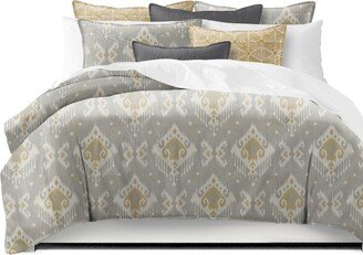 6ix Tailors Mahal Gray Coverlet and Pillow Sham