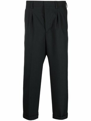 Tapered Cropped Trousers-AC