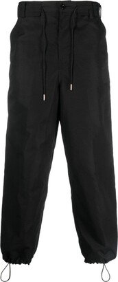 Cropped Drawstring Trousers-AE