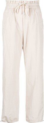 High-Waisted Tapered Trousers-AG