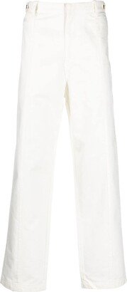 Straight-Leg Cotton Trousers-BN