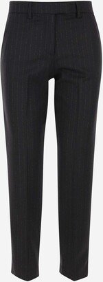 Wool Pinstripe Pants