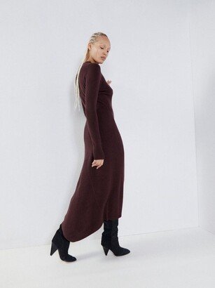 Cashmere-blend Ribbed Fishtail Dress