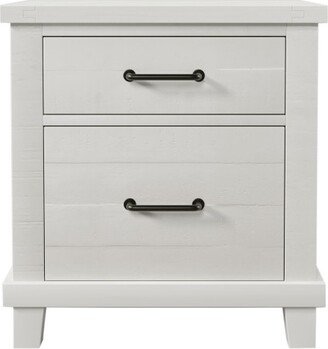 Organnice Wood 2-Drawer Nightstand