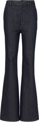 Flared Jeans With Lurex Stripes