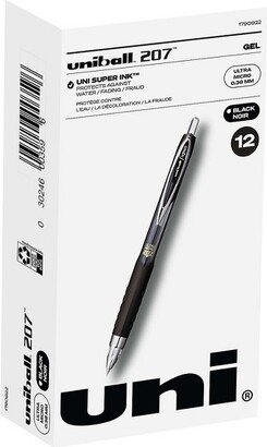 uniball uni-ball 207 Retractable Gel Pens Ultra Micro Point Black Ink 1027467