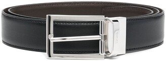 Buckle-Fastening Leather Belt-AO