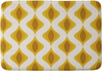 34x21 Alisa Galitsyna Ornaments Memory Foam Bath Mat Yellow