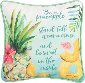 10 x 10 Be A Pineapple Printed Throw Pillow