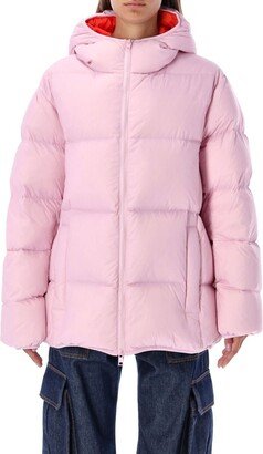 Zip-Up Hooded Puffer Jacket-AB