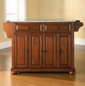 Alexandria Solid Granite Top Kitchen Island