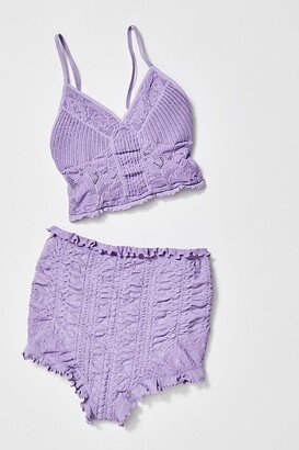 Chloe Seamless Bralette + Ruched Ruffle Shorties 2-Style Bundle by Intimately at Free People