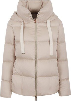 Funnel-Neck Zipped Padded Puffer Jacket