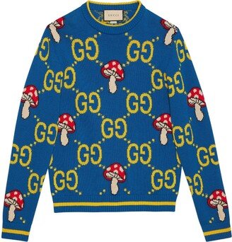 Double G crew-neck wool jumper