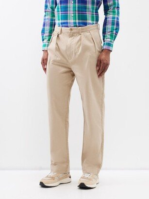 Whitman Pleated Cotton-twill Chinos