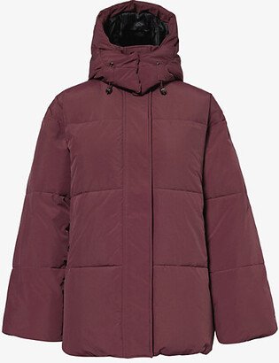 Womens Bordeaux Wine Nicole Padded Shell Jacket