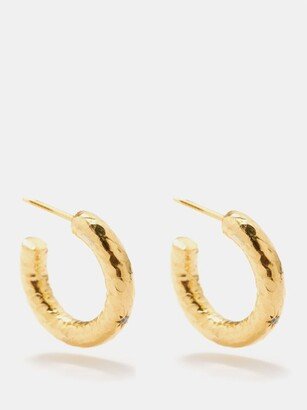 Ariel Cubic Zirconia & Gold-vermeil Hoop Earrings