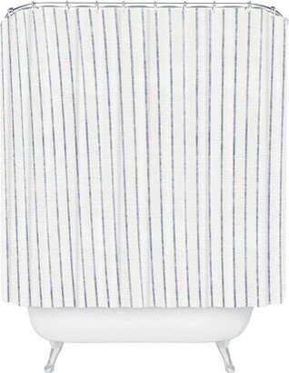 Holli Zollinger Aegean Wide Striped Shower Curtain Blue