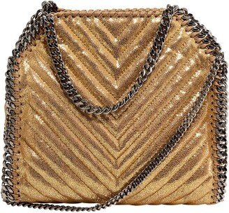 Falabella Quilted Metallic Tote Bag