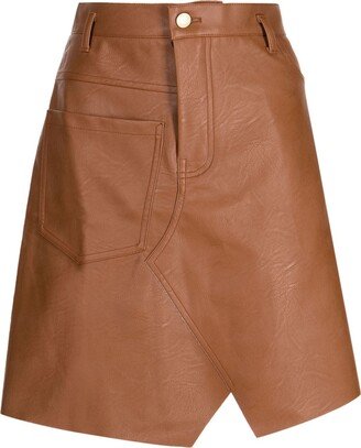 Cruiser faux-leather miniskirt