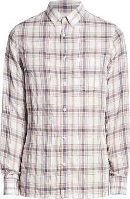 Arsene Check Button-Down Shirt