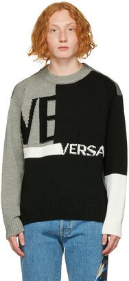 Black Intarsia Sweater-AB