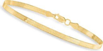 Canaria Fine Jewelry Canaria 3mm 10kt Yellow Gold Herringbone Bracelet