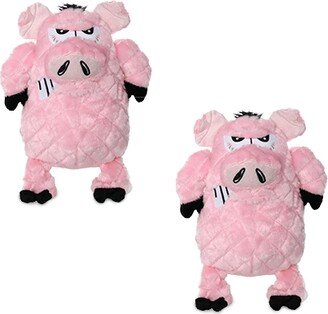 Mighty Angry Animals Pig, 2-Pack Dog Toys