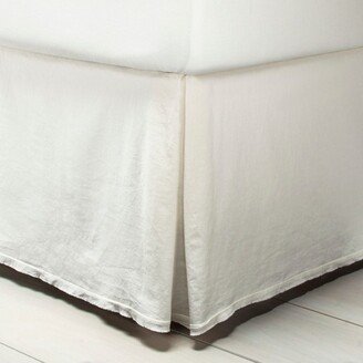 Linen Blend Bedskirt Sour Cream