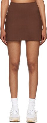 Brown Compressive Skort