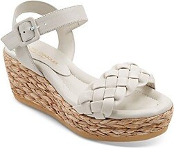 Women's Cecilia Braided Strap Espadrille Wedge Heel Platform Sandals