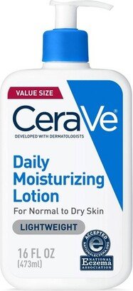 Daily Face and Body Moisturizing Lotion for Normal to Dry Skin - Fragrance Free - 16 fl oz